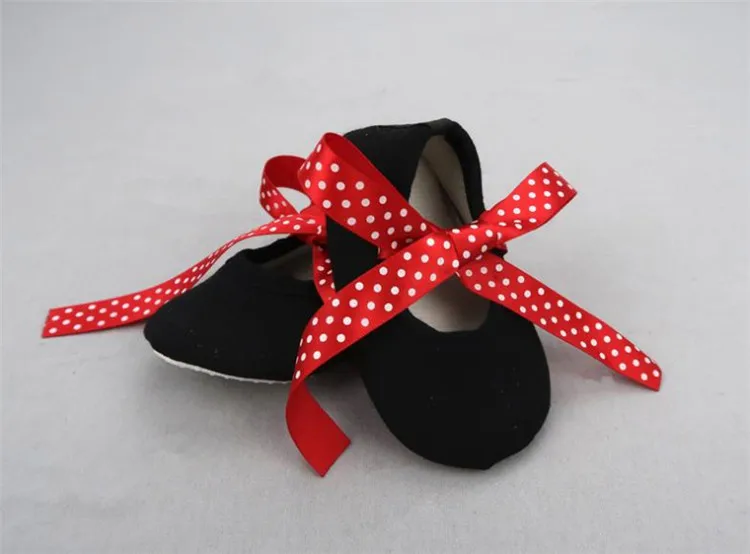 Hot Selling Fancy Red 0-12 Months Toddler Infant Dresses Set Polka Dot Minnie New Born Baby Girl Dress With Shoes And Headband