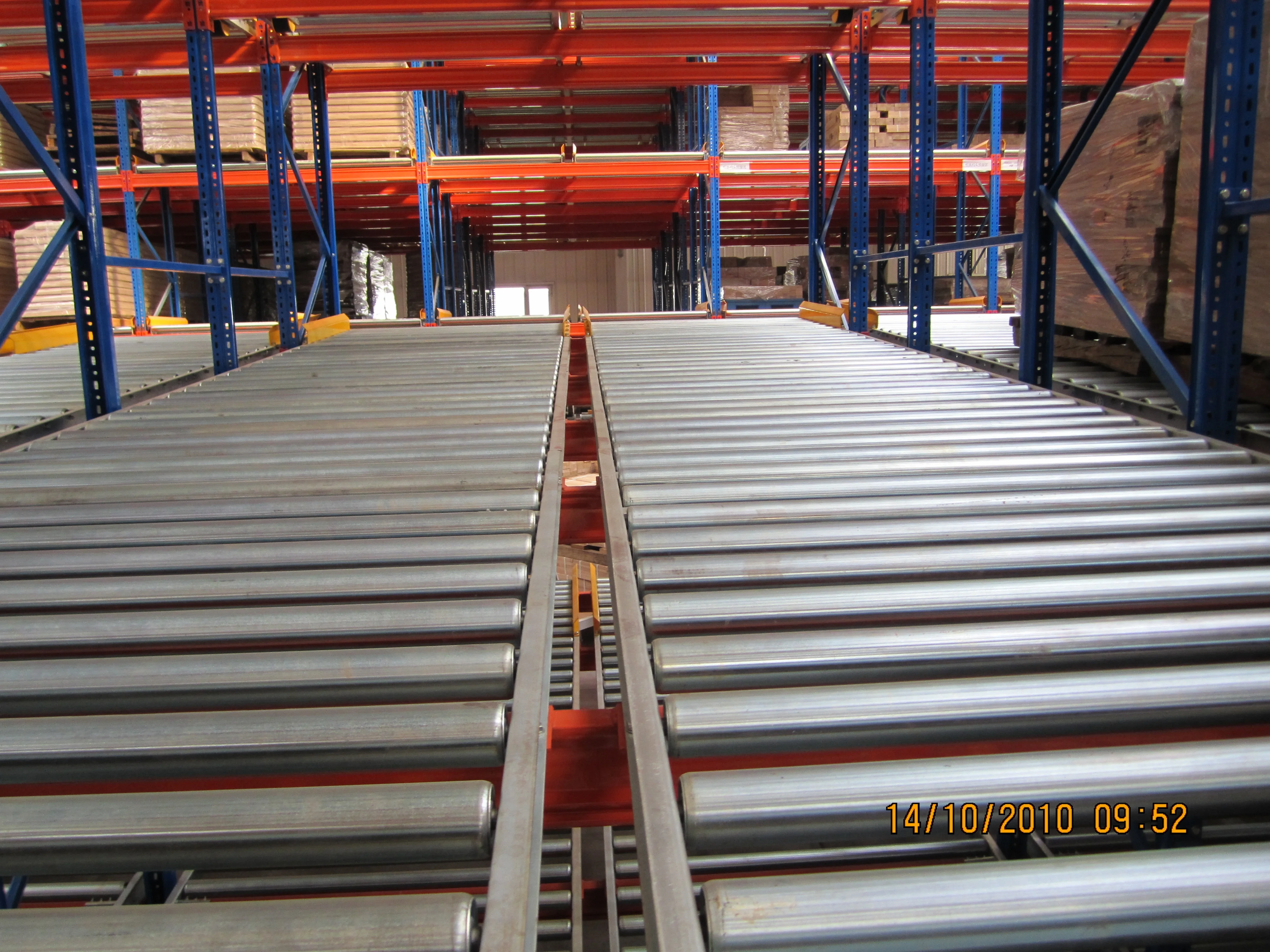 Industrial High Density Roller Pallet Rack