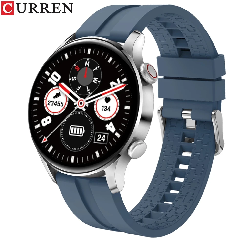 CURREN Smart watch Men Heart Rate Monitor Bluetooth Call Sports Fitness Bracelet Tracker Sleep Monitoring IP67 for Android ios