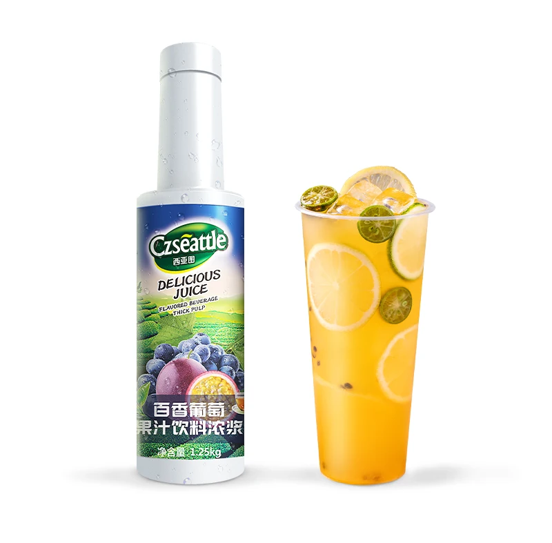 Czseattle Passion grape fruit juice beverage fruit juice syrup concentrate for fruit tea special fresh juice for food store
