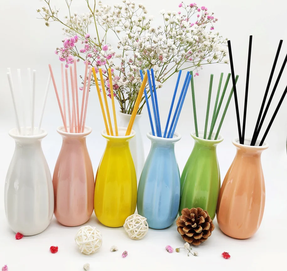 3mm 4mm 5mm 6mm Essential Oil Reed Diffuser Sticks Colorful Fiber Polyester Sticks