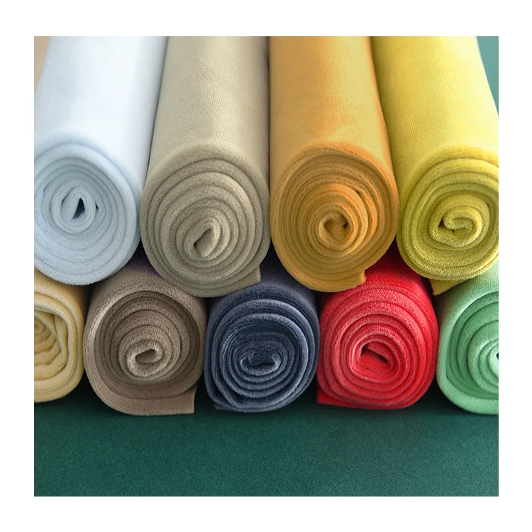 JBLSUM velvet ring box super soft 100% polyester japanese Velvet hai ning sofa fabric upholstery fabrics