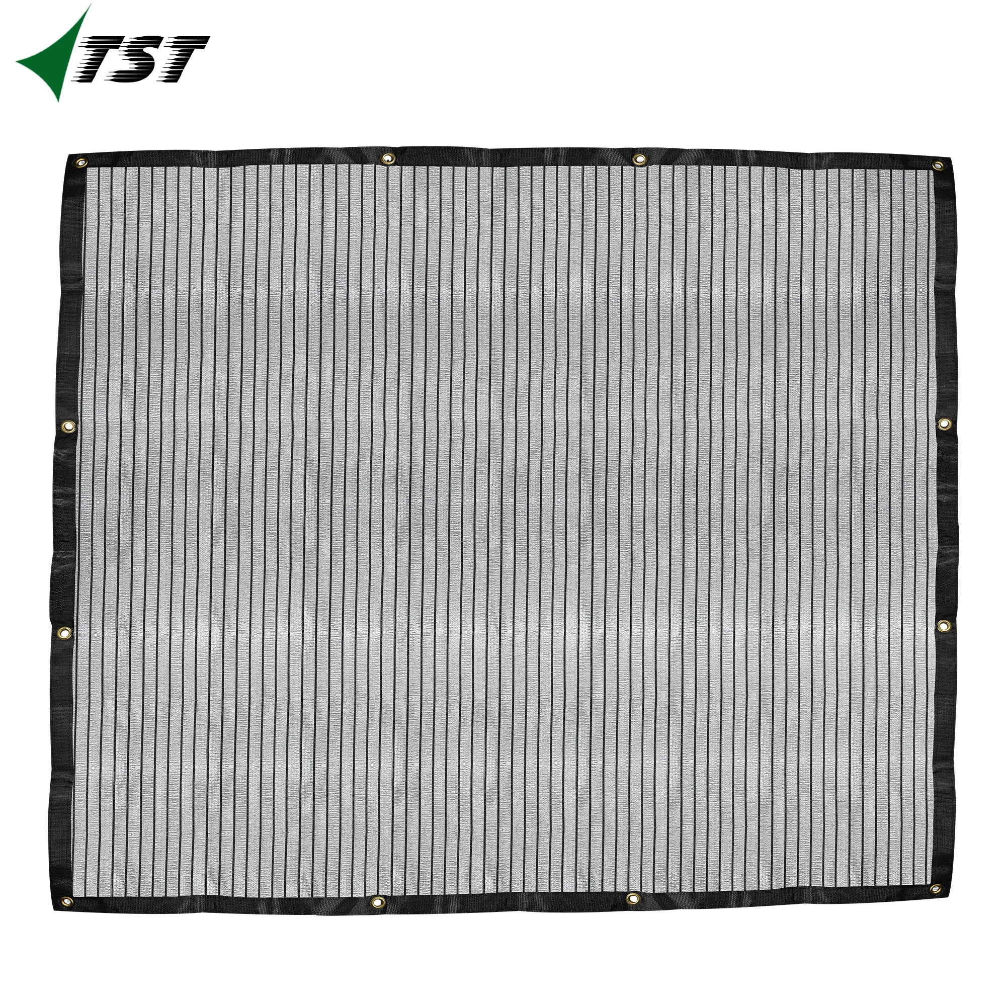 75% Reflective Aluminum Sun Shade Cloth Mesh Sunshade Ventilation Front & Rear Car Cover