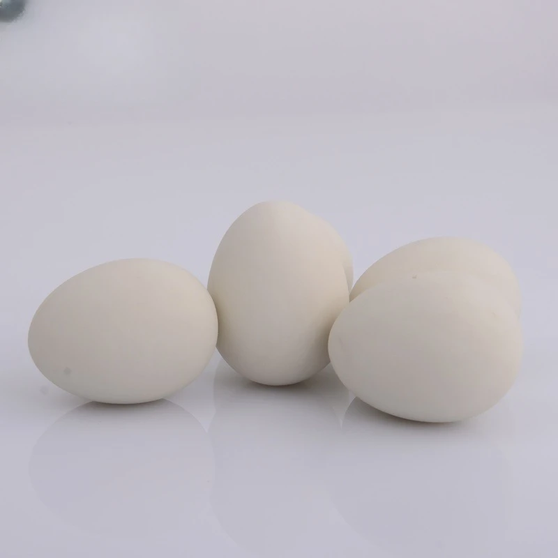 1 Pcs Novelty Bouncy Eggs Realistic Fake Rubber Bouncing BallsModel Farm Chicken Nesting Hen Hatching Egg  Pet Toy Prank Joke