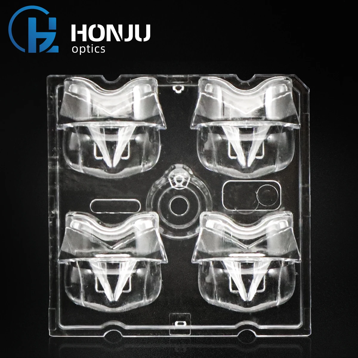 HONJU  140x50 degree T2M 4 beads plastic PC led street Light Lens led optical lens 5050
