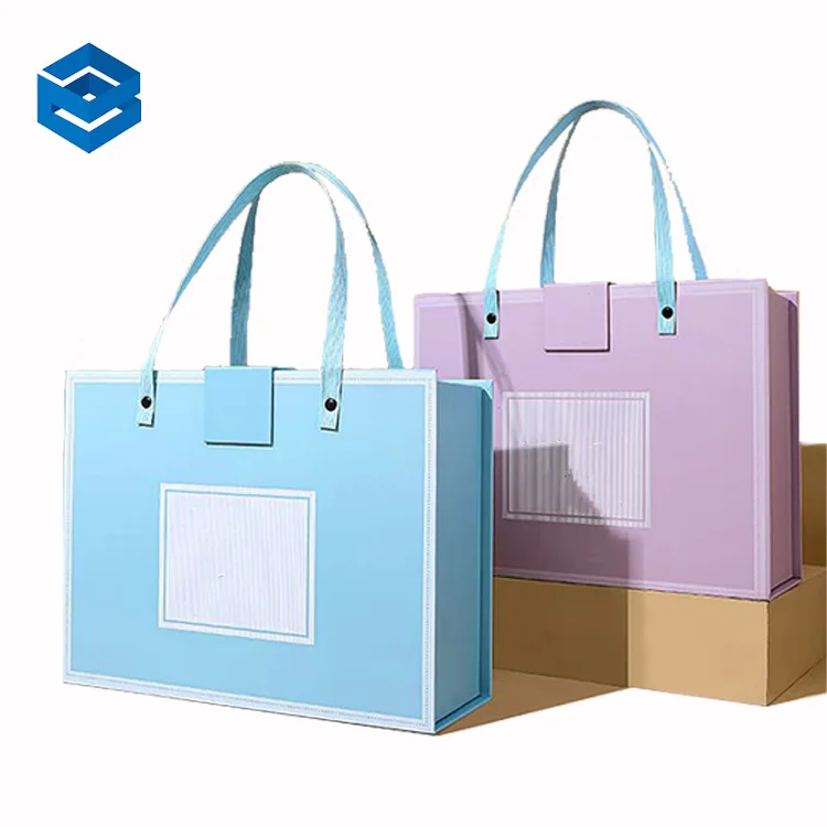 Fashion scarf shirt gift box portable luxury custom logo clothes paper box luxury gift box