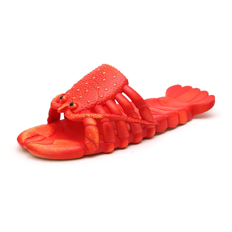 Funny Lobster Flip flops Sandals Slippers Pool Beach Party Slipper for adult Kid Outdoor Craw fish Shaped Slippers