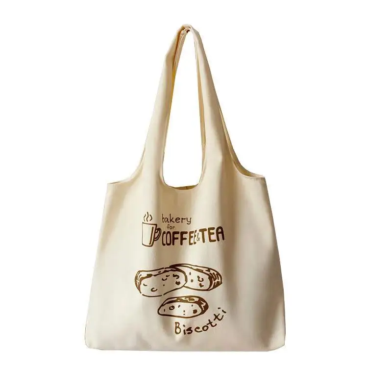 2019 custom LOGO wholesale Digital stronger cotton material printed canvas tote bag fabric