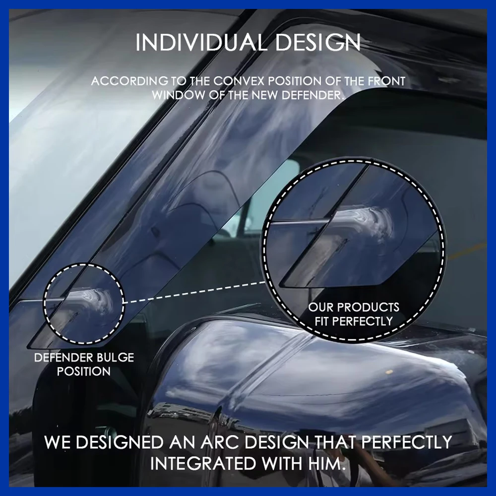ABS Plastic Car Rain Guard Customizable PC/PS Car Deflectors Windows visor For Honda 16 Pilot