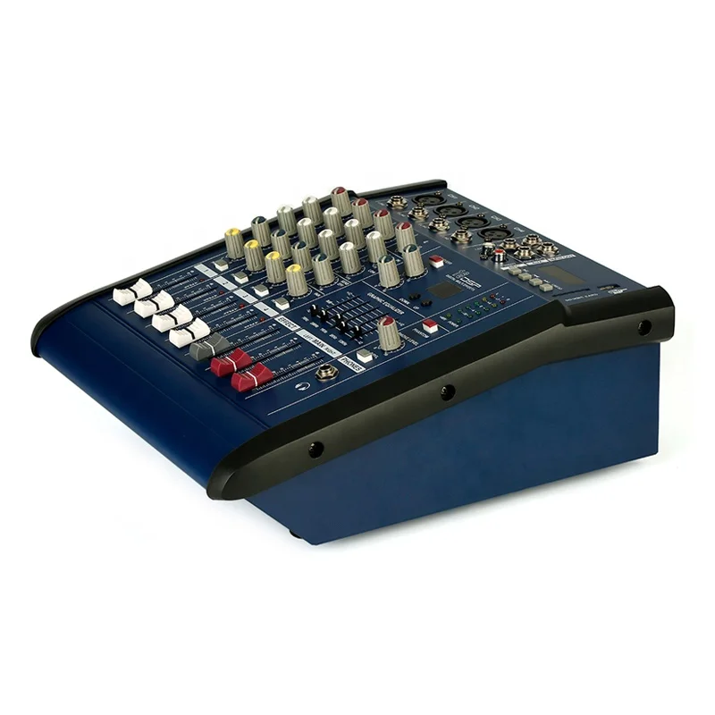 Мини-усилитель PMX402D/PMX602D/PMX802D/PMX1202D мини-микшер USB-звуковой микшер с эквалайзером 1EQ/эффектами 16 DSP/250 Вт * 2CH/Bluetooth