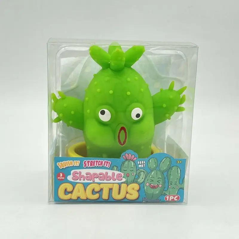 New Decompression Toys Cactus Squeezing and Ventilating TPR Toys