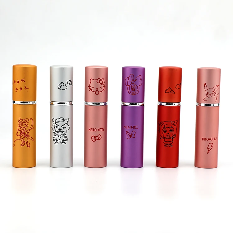 Mini empty perfume bottle 25 ml glass perfume bottle with aluminium tube