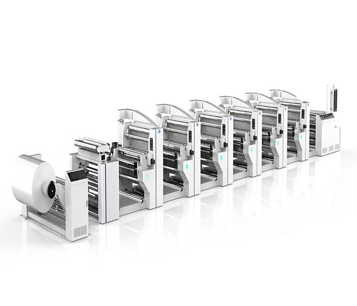 6 Color Unit Type Duplex Paper/Box Carton Flexographic/Flexo Printing Machine