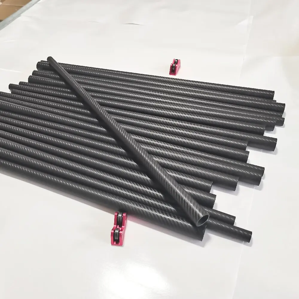 21.5mm 3K carbon fiber pool cue shafts butt tube,silk polished surface carbon tube