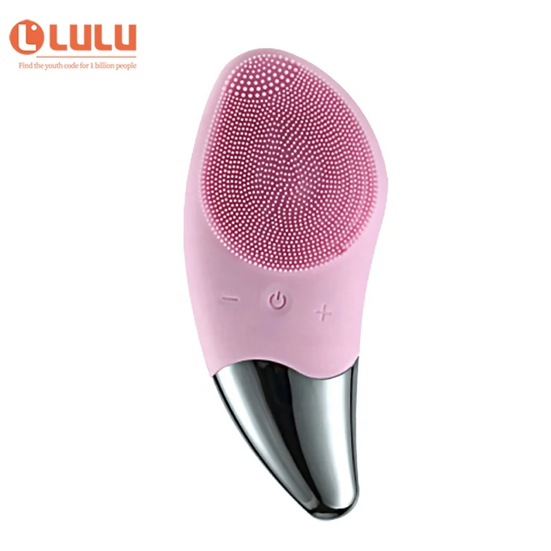 Massage Facial Ultrasonic Exfoliating Electric Silicone Electric Facial Cleaning Brush