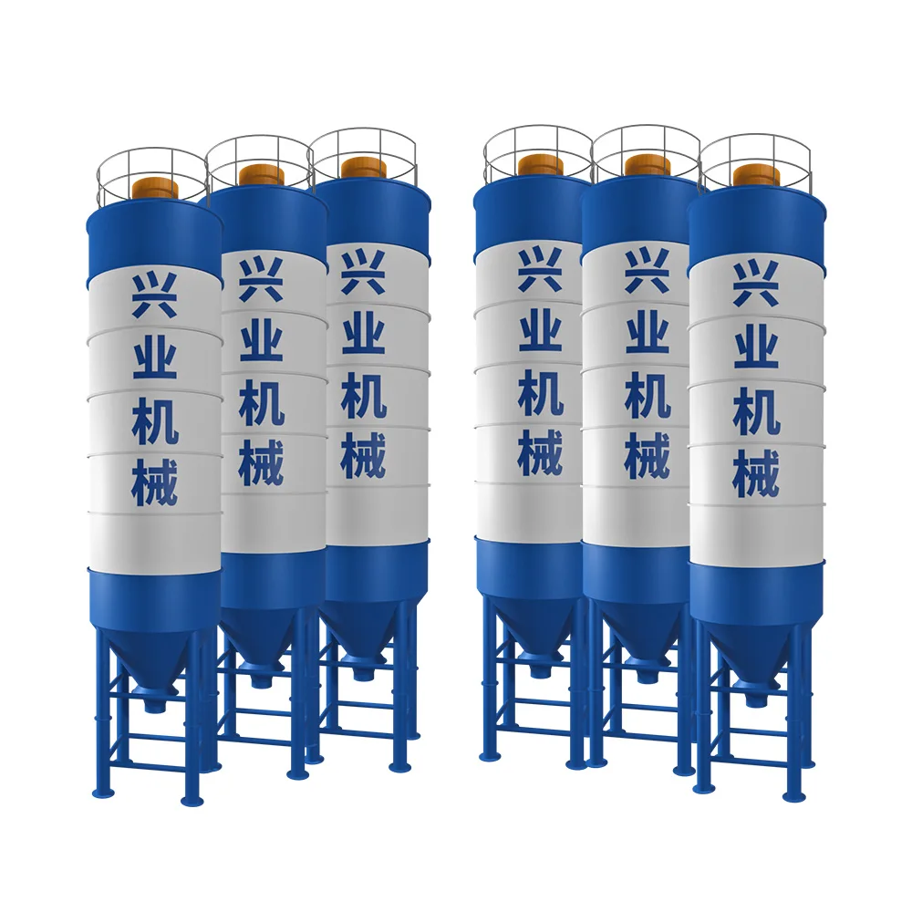 Cement Tank Parts High Efficiency Cement Silo 100 ton with Level Measurement Flake Vertical Cement Silo