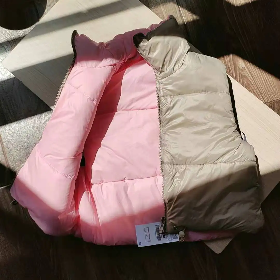 Wholesale 2022 Solid Color Sleeveless Zipper Winter Puffer Vest Jacket