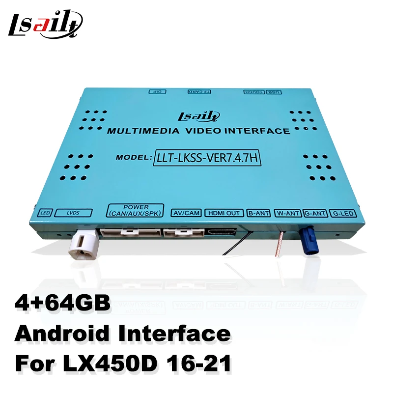 Lsailt Car Intergation Android Video Play Interface for Lexus LX450D LX570 LX Mouse Control 2016-2021