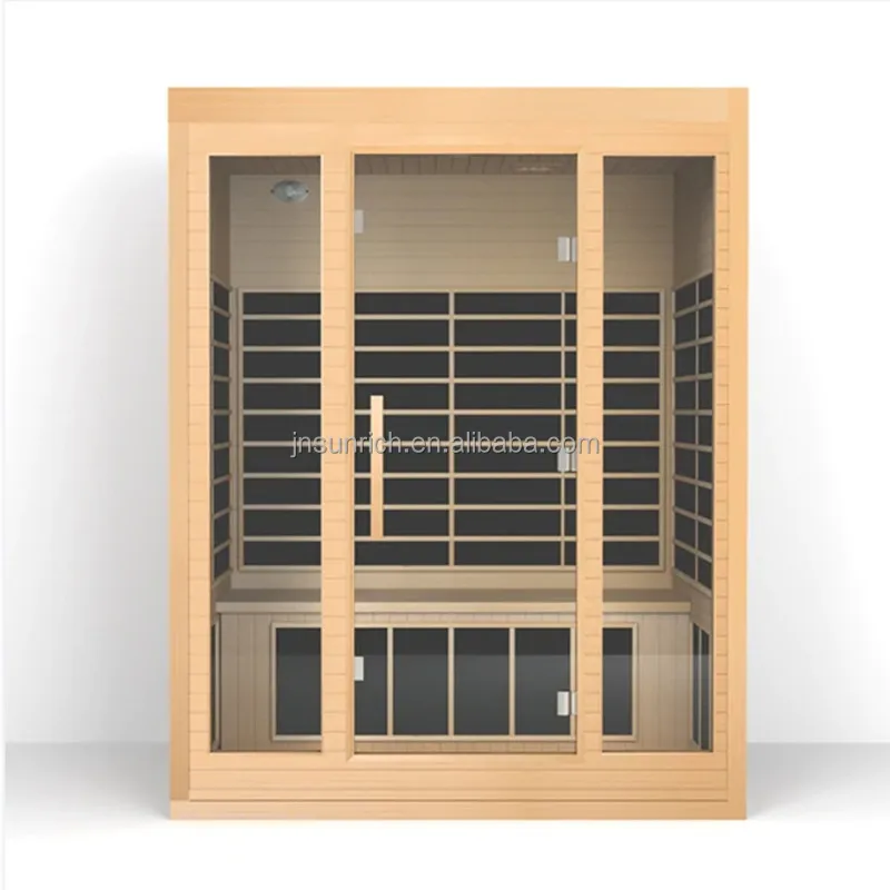 Low Emf Infrared Sauna with a direct canal Hemlock 3 or 4-size infrared heater
