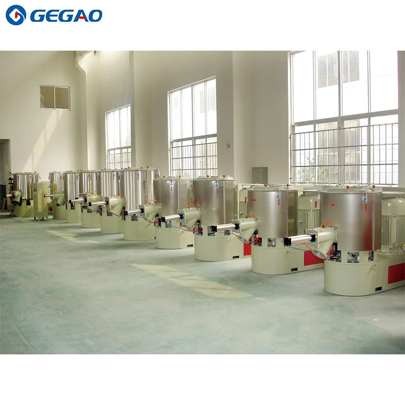 PVC and CaCO3 powder hot mixer and cooling mixer machine Plastic Mixing Machine PVC Mixer With Feeding Conveying System