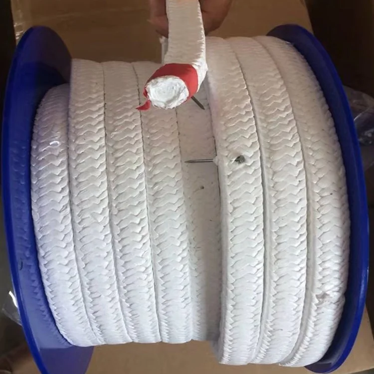 PTFE rope gland packing with silicone lubricant