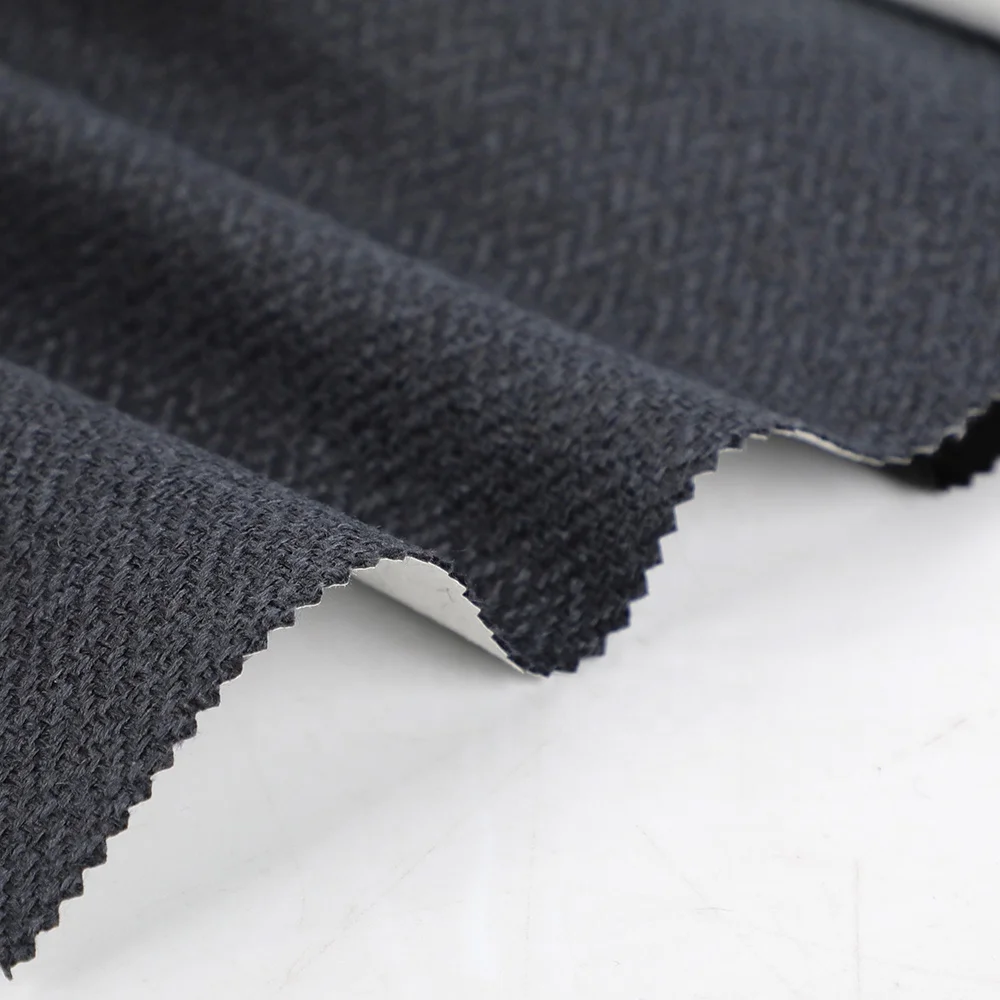 100% Polyester Linen Look Blackout Curtain Fabric Premium Product