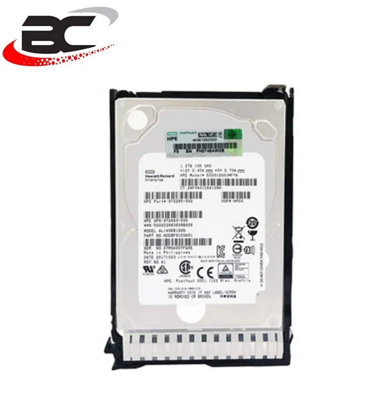 781518-B21 New Original HPE 1.2TB SAS 12G Enterprise 10K SFF (2.5in) SC HDD