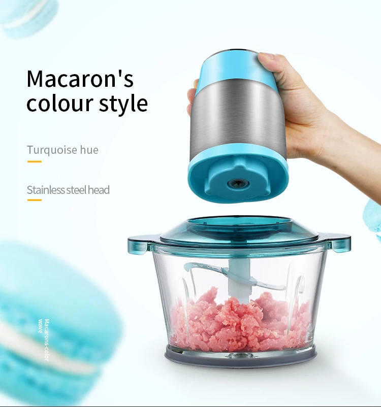 Бытовой электрический измельчитель для мяса и овощей объем 300 л мощность Вт блендер гаек со стеклянной