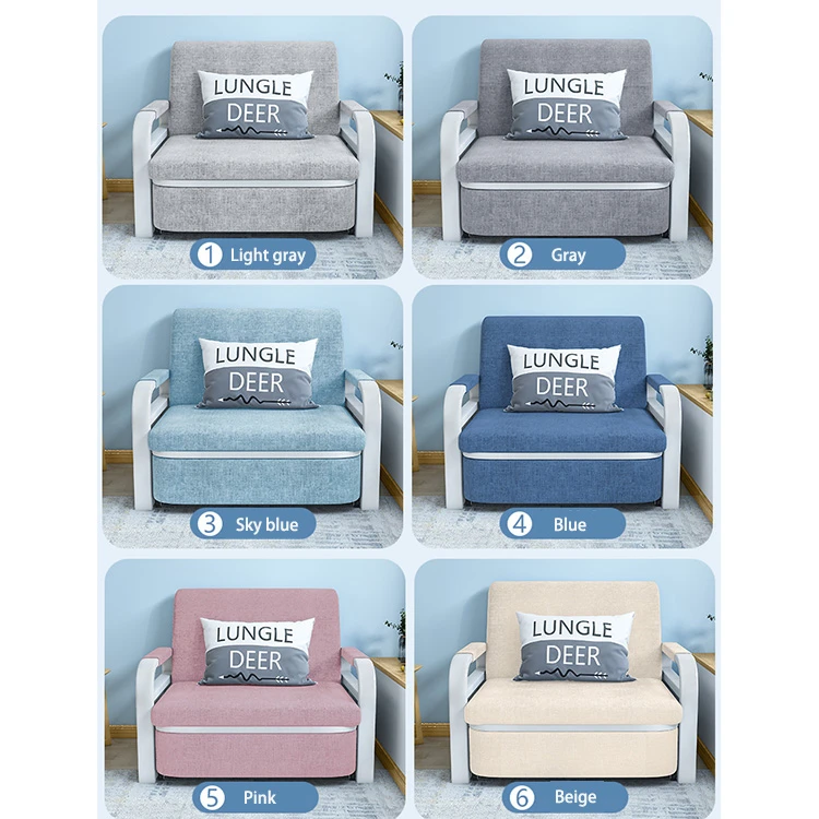 YQ FOREVER New Design Grey Modern Style Furniture 2 seater Fabric Sponge Living Room Sofa Beds