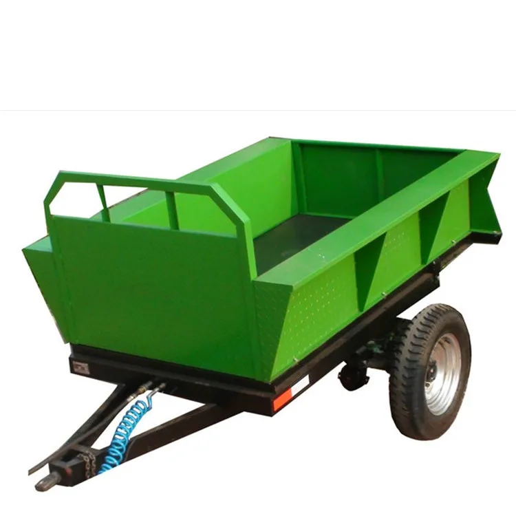 Hot selling lawn tractor trailer small tractor tipping cargo trailer 3 ton