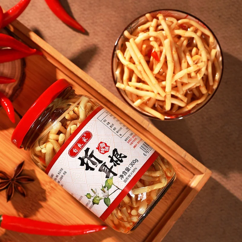 Authentic  pickles sour and spicy fold ear root old brand instant appetizer