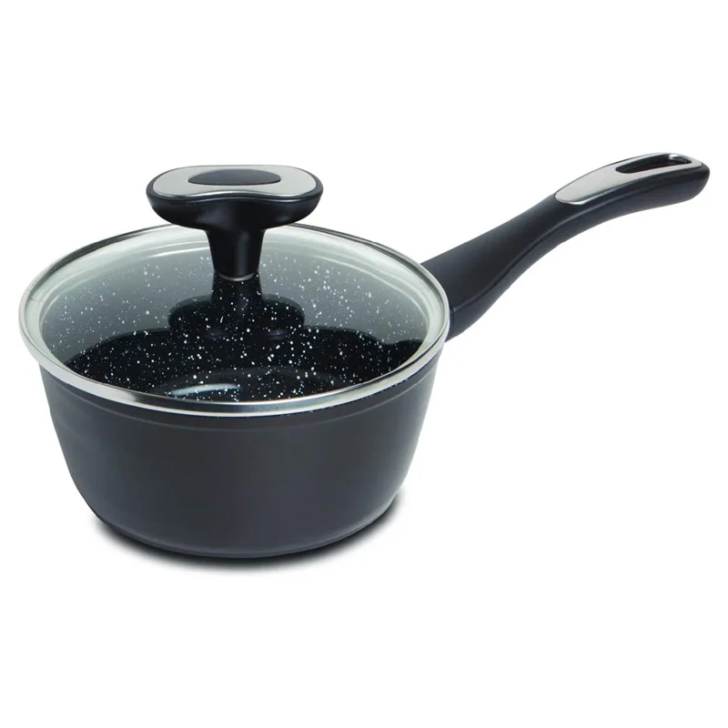 6 PCS kitchenware non-stick casseroles stone marble pots and pans aluminum nonstick cookware sets with bakelite pan handle