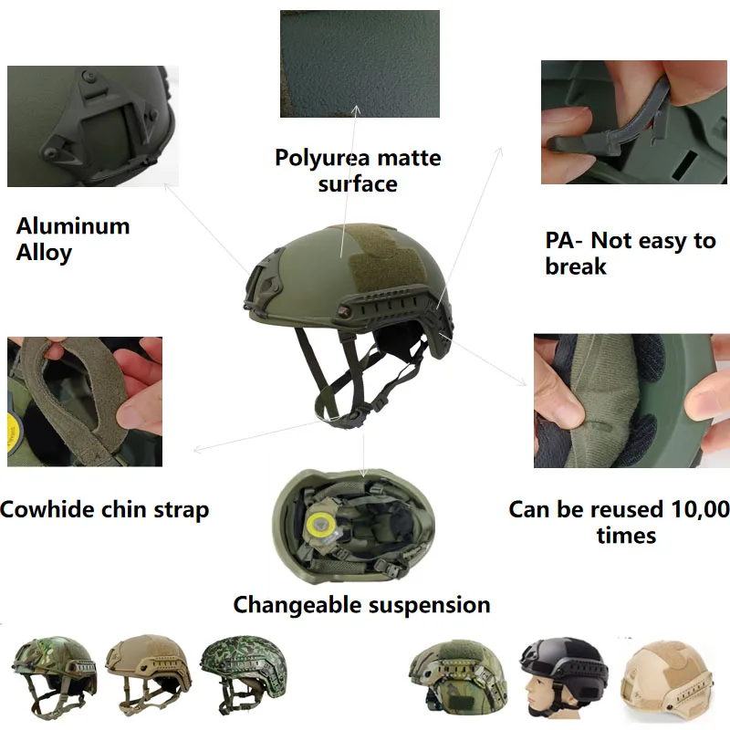 Fast Helmet Outdoor Training Security Helmet Specialized High Cut Aramid Fast Helmet