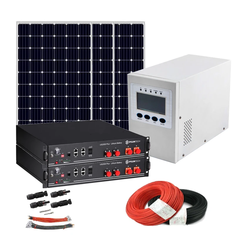 Full Set Solar Power Station Home Install 5KW Hybrid Off Grid Solar Power System