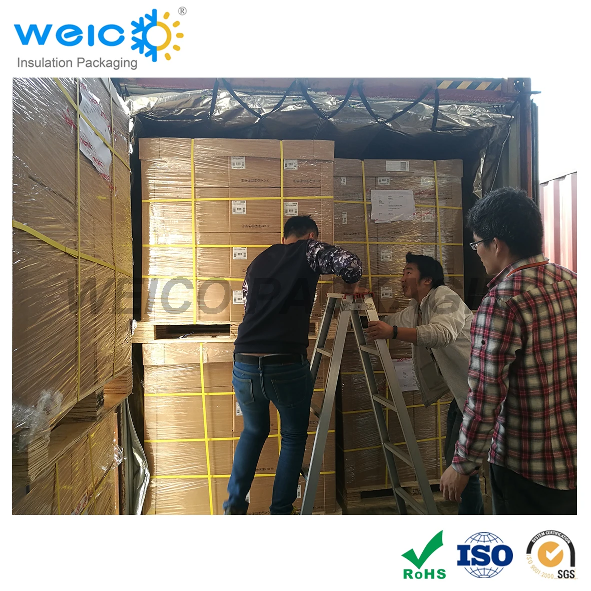 Aluminum foil woven thermal isolation container liner for 20ft container