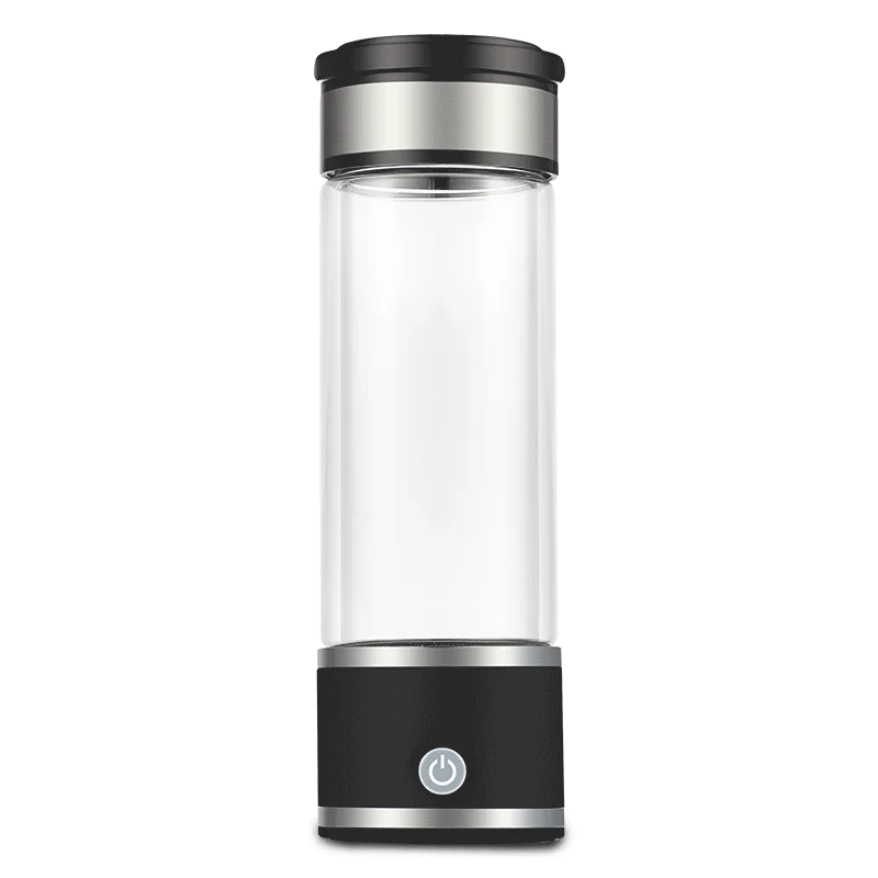 Portable Hydrogen Water Bottle Generator Hydrogen Water Ionizer Machine Rechargeable Hydrogen Rich Water Glass Bottle