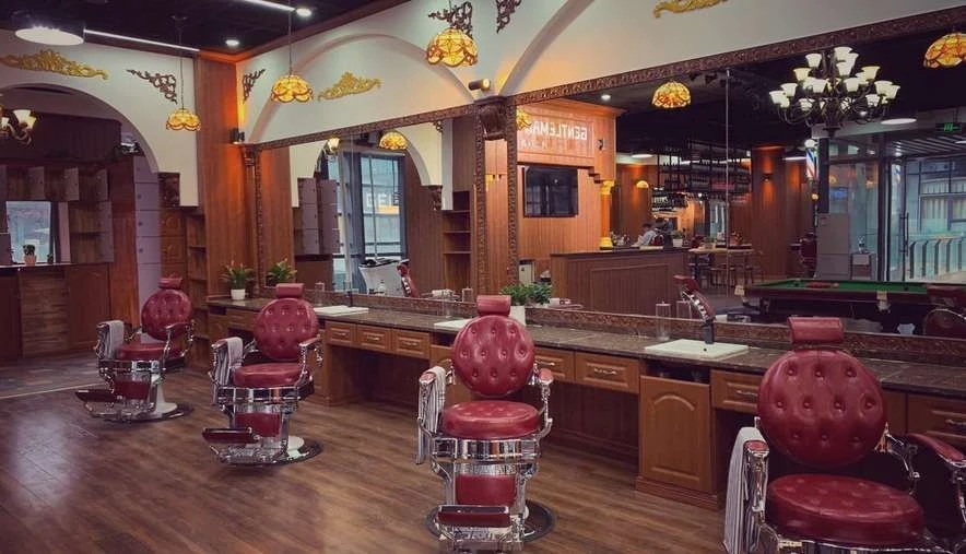 Salon Barber Shop Equipment Antique Cutting Hair Chairs Retro Shaving Chairs Antique Professional Men Recling Barber Chair