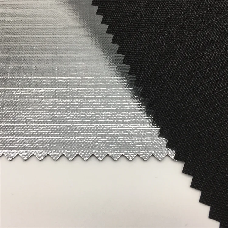 wholesale 300D 600D ripstop oxford fabric blackout silver sun reflective for gold hot stamping photography fabric