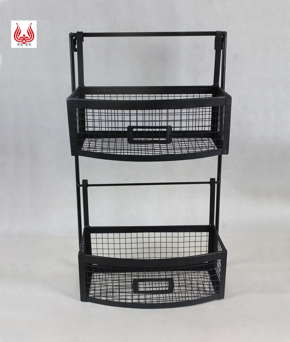 Hot Storage Holder Organizer Metal Wire Baskets for Storage Kitchen or Bathroom