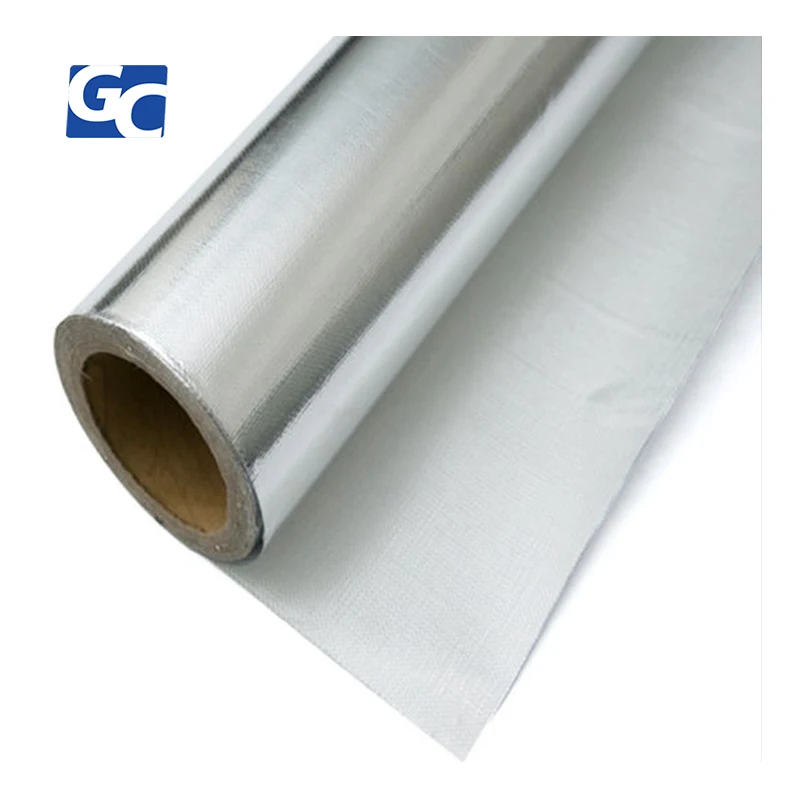 GRECHO Fireproofing Aluminium Foil Coated Fiberglass Fabric Cloth Rolls Aluminum Foil Fiberglass
