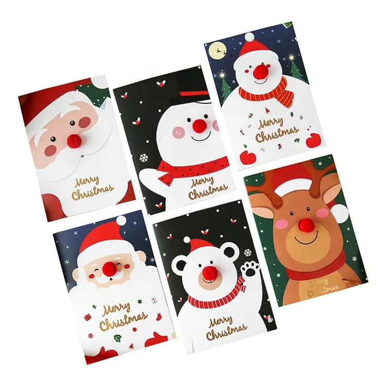 China manufacturers hot sale new year merry Christmas greeting cards Wholesale custom high quality 3d Christmas cards