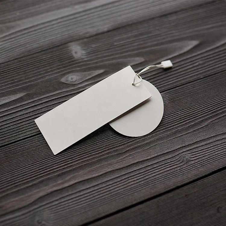 Factory Price Customized Luxury White Cardboard Paper Hang Tag for Jewelry Swing Tag Art paper Hang Tag For Garment Jeans Bags