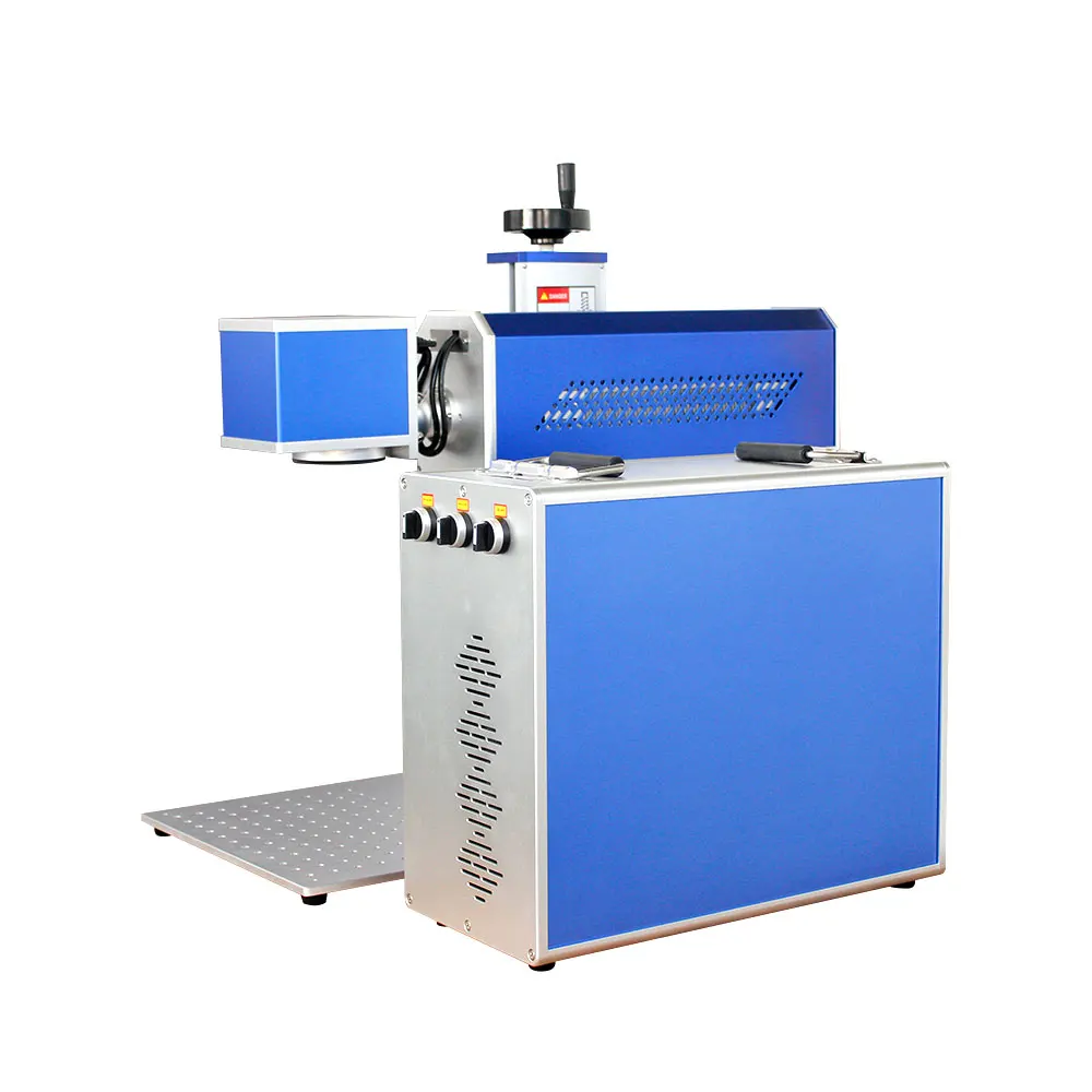 Desktop Portable Mini Split RF CO2 Laser Marking Engraving Machine for logo Picture bar Code Engraving