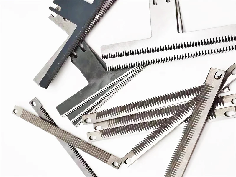 Food Bags Long Serrated Sealing cutting Packaging Machine Serrated Knives Toothed Blade