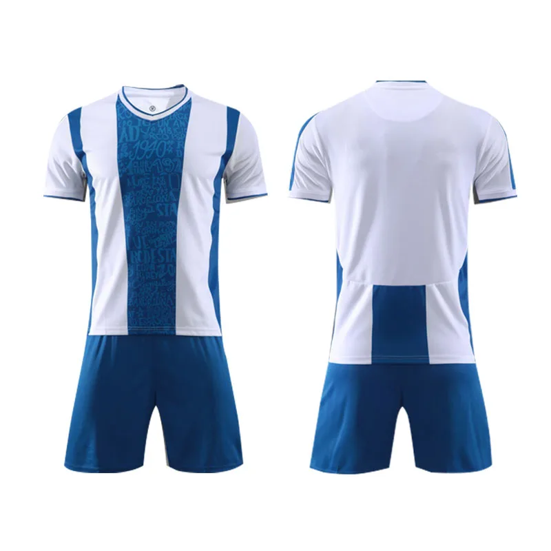 Custom LOGO men football full kits soccer jersey set football jersey shirts soccer uniforms soccer wear for teams