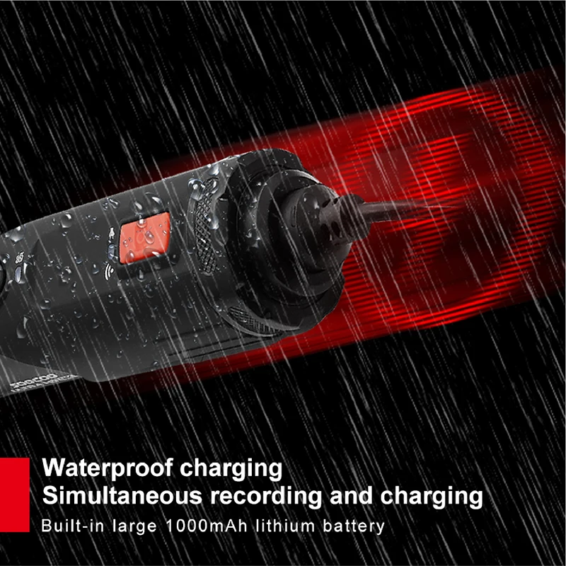 SOOCOO Waterproof 4K WiFi Action Camera Sports Black Bullet Cam 10x Optical Recording Water Resistant Bike Bicycle Bike Helmet