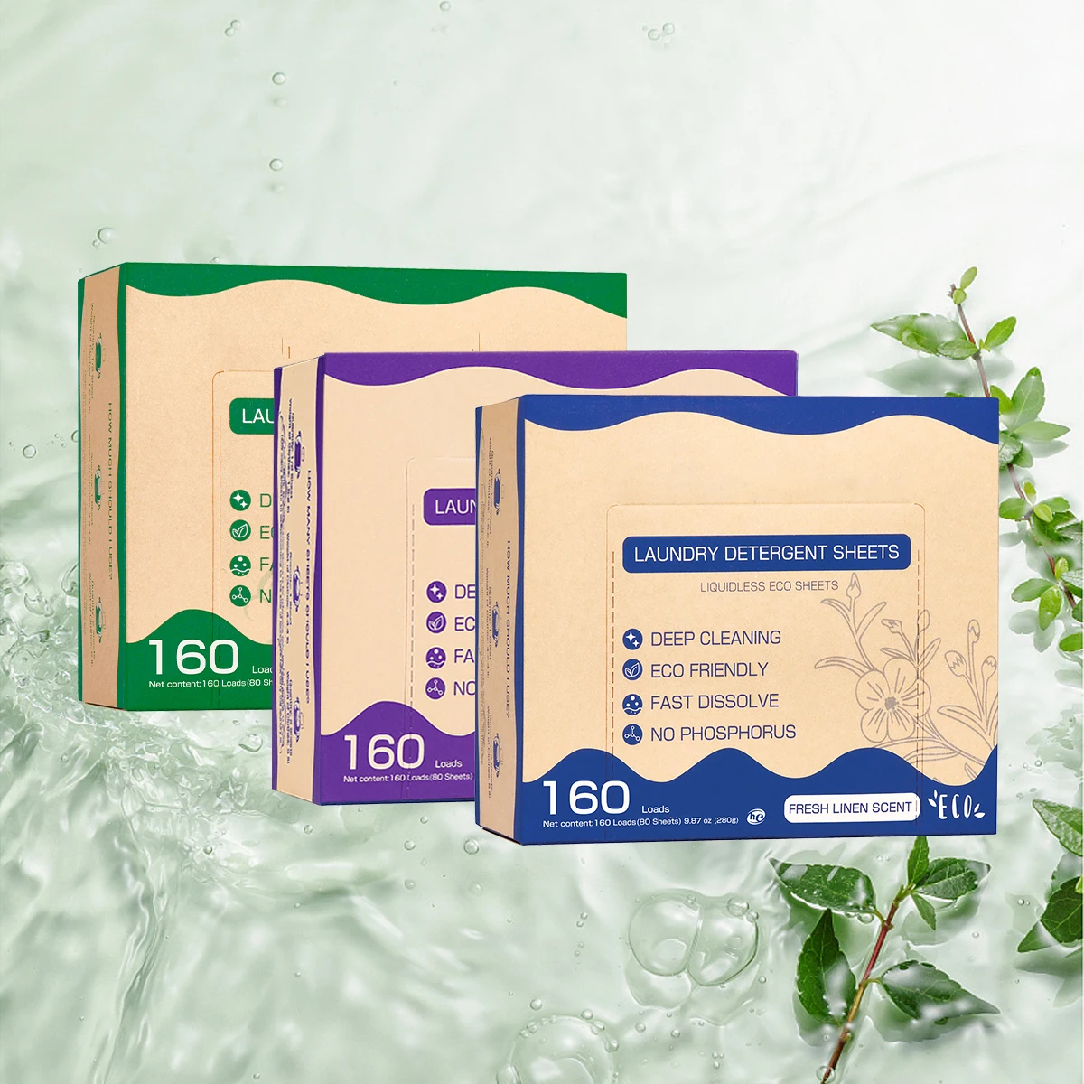 Laundry Detergent Sheets  Laundry Sheets in Washer, Laundry Sheets Detergent, Deep Cleaning Laundry Soap Tablets, Eco Friendly