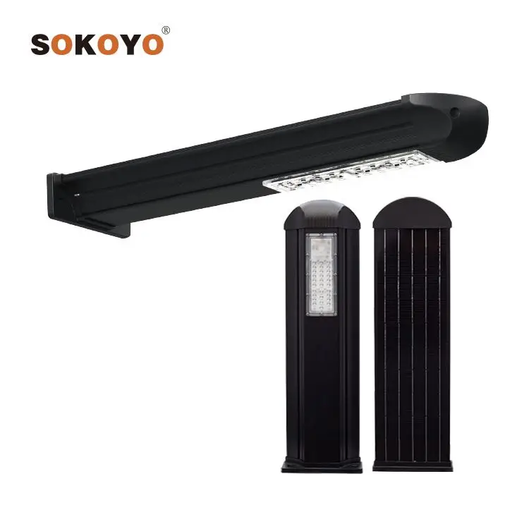 SOKOYO Возобновляемая энергия Ip65 Водонепроницаемый дорожный уличный фонарь встроенный все в одном светодиодный солнечный уличный фонарь