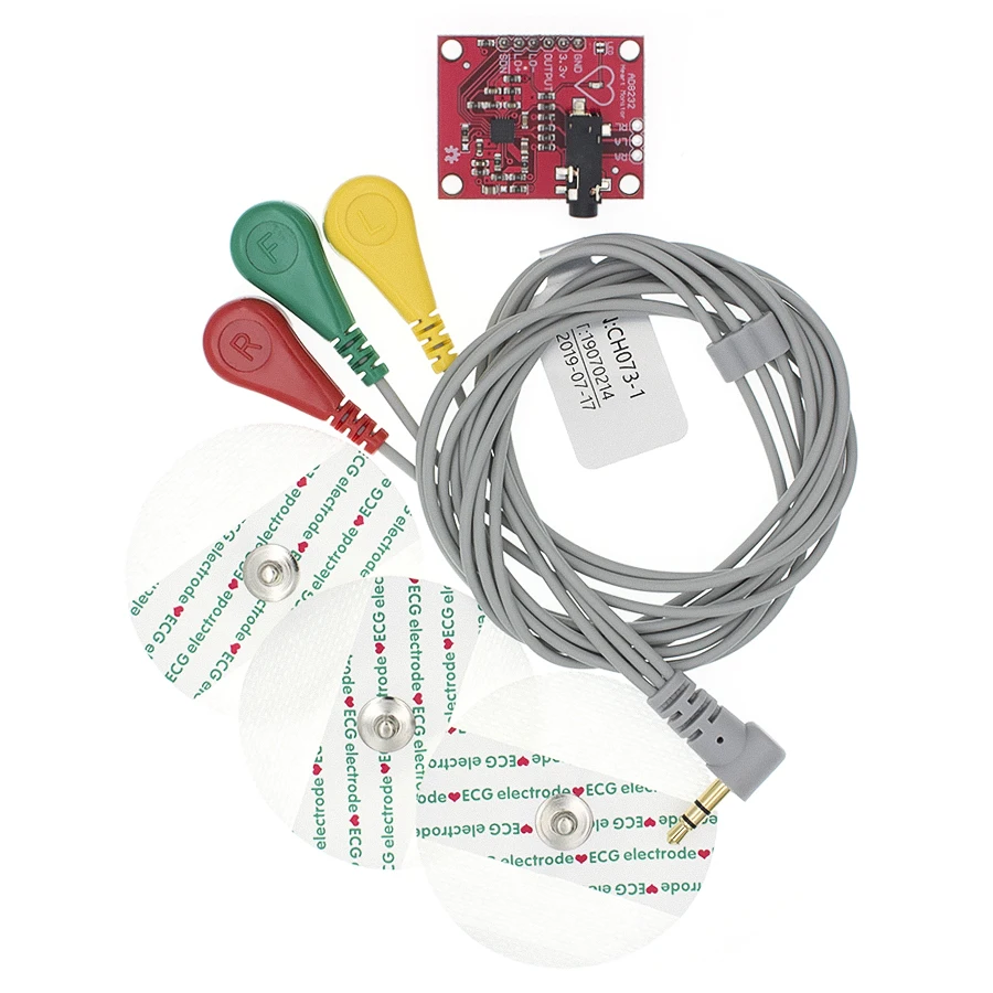 AD8232 Ecg module AD8232 ecg measurement pulse heart ecg monitoring sensor module kit Diy