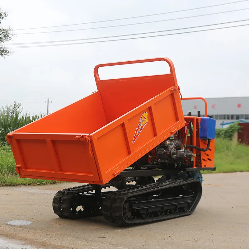 Лидер продаж самозагрузка power barrow маленький мини-транспортер гусеничный гидравлический самосвал 4x4 погрузчик для транспортера